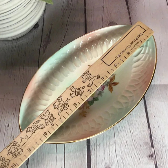 Vintage Bavaria Wild Rose (Scallop, Rim, Embossed) by Schumann relish dish - Picture 5 of 7